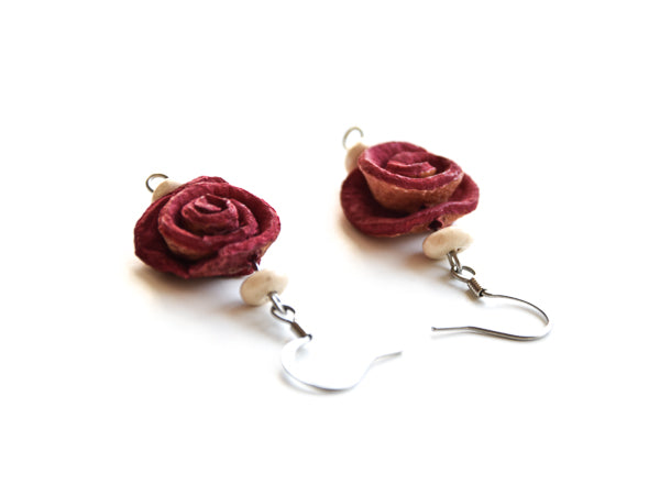 Hang Rose Wood Earrings